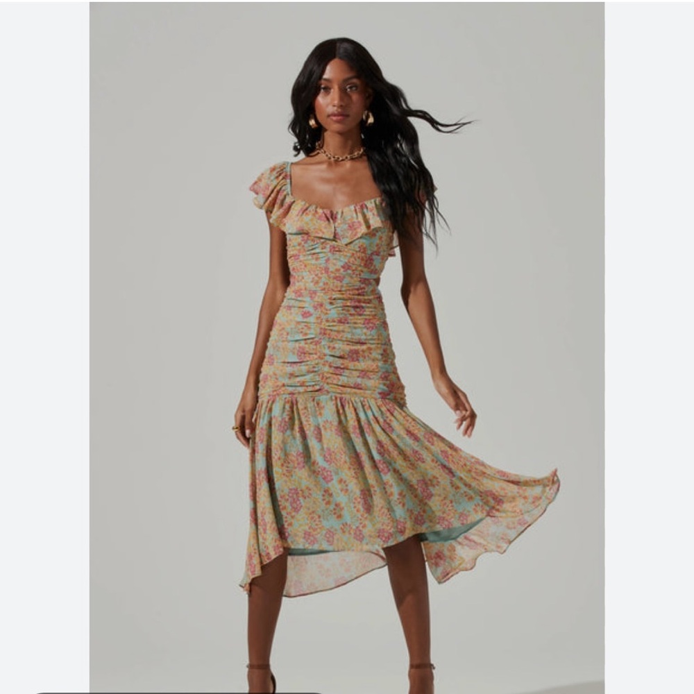 ASTR The Label Devereaux Cutout Midi Dress